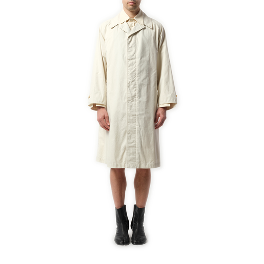 Trench Rain Coat in Ivory