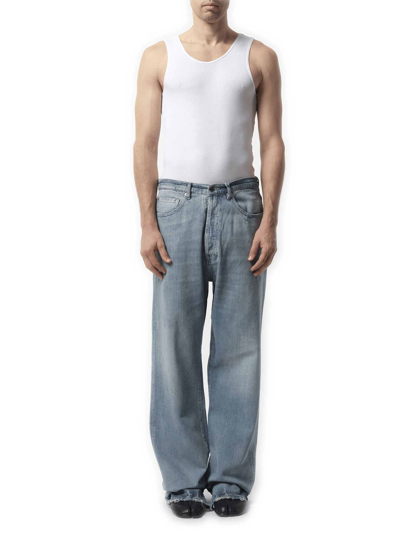 Maison Margiela Original Japanses Denim Jeans in Light Blue