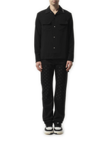 Amiri Round Pocket Dress Shirt in Black
