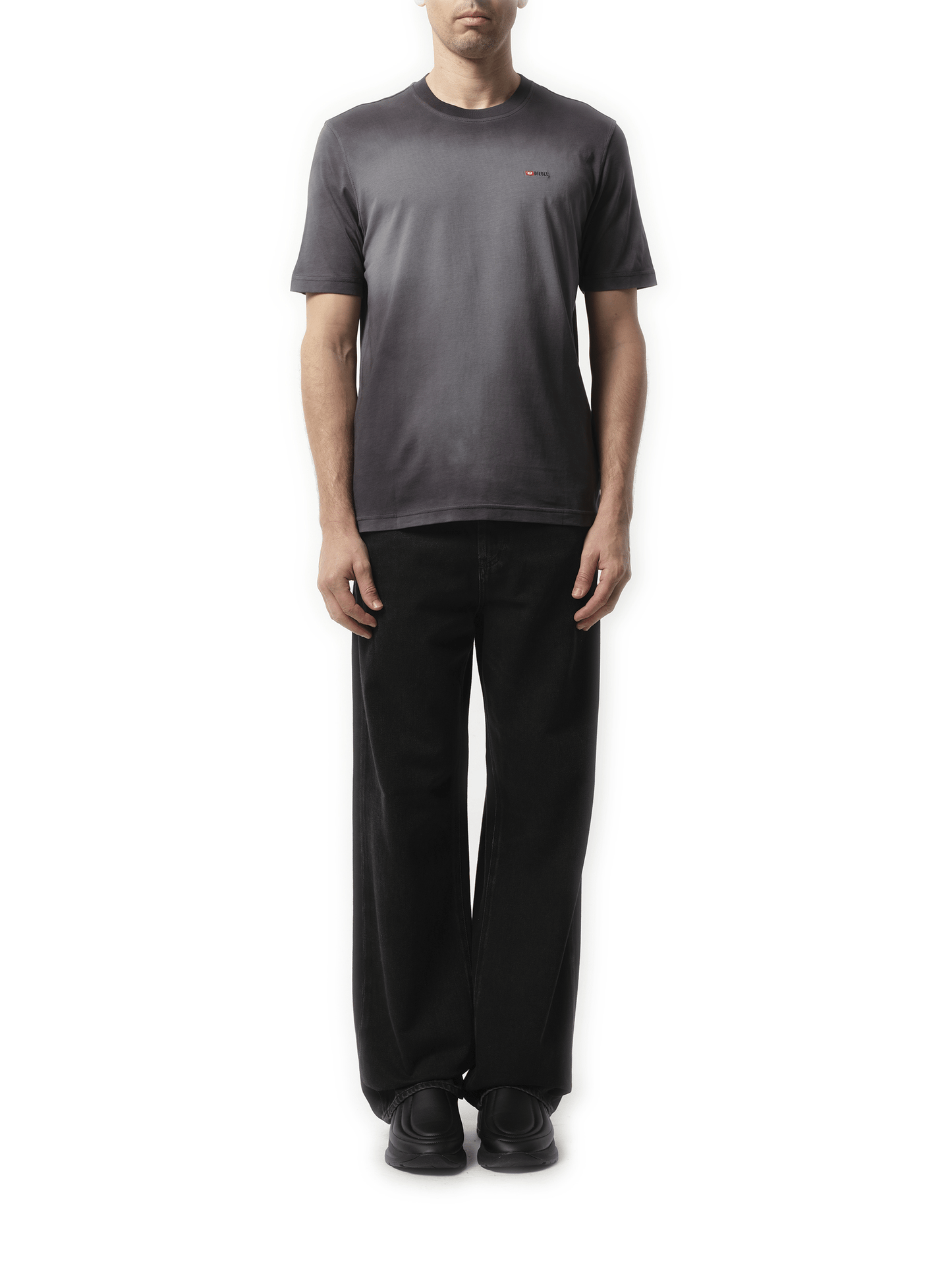 Diesel T-Adjust T-Shirt in Washed Black