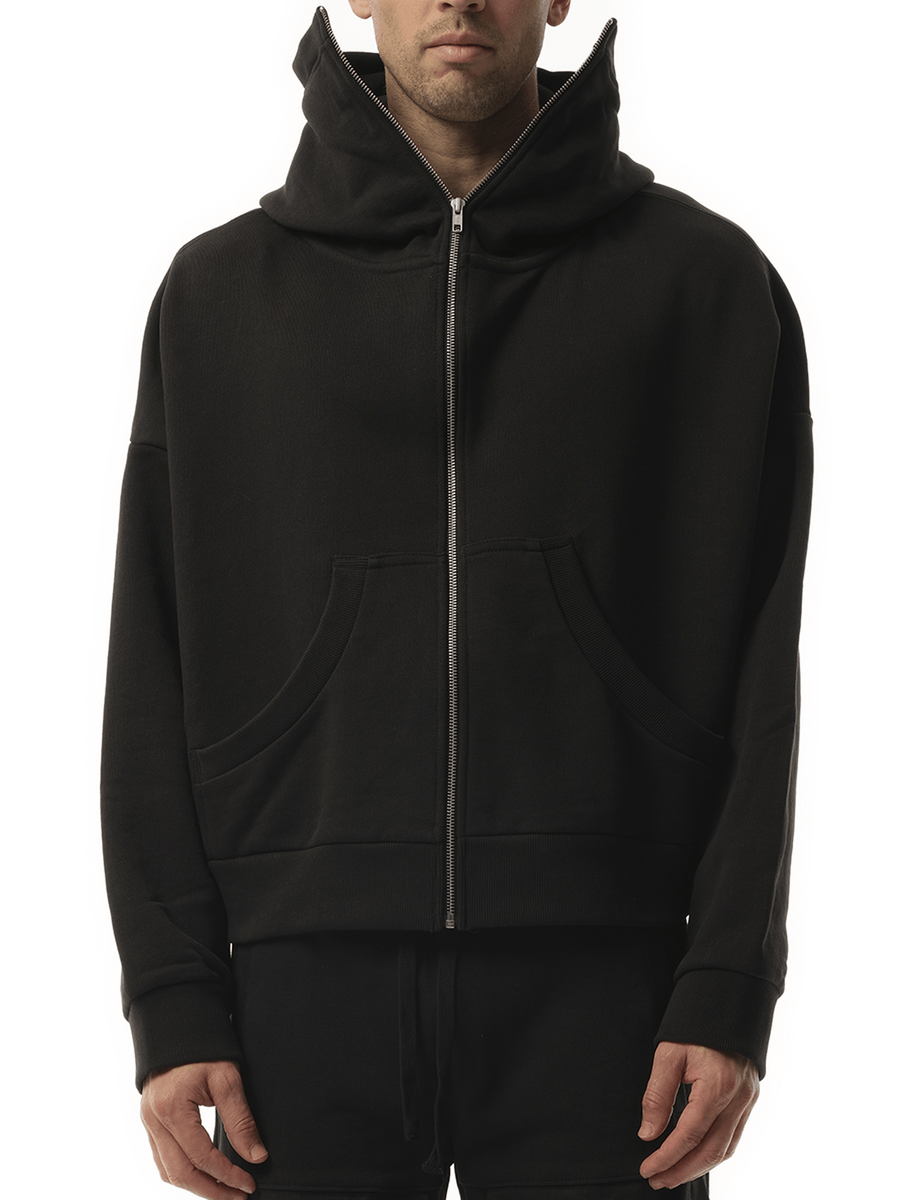 Entire Studios Full Zip Hoodie in Soot