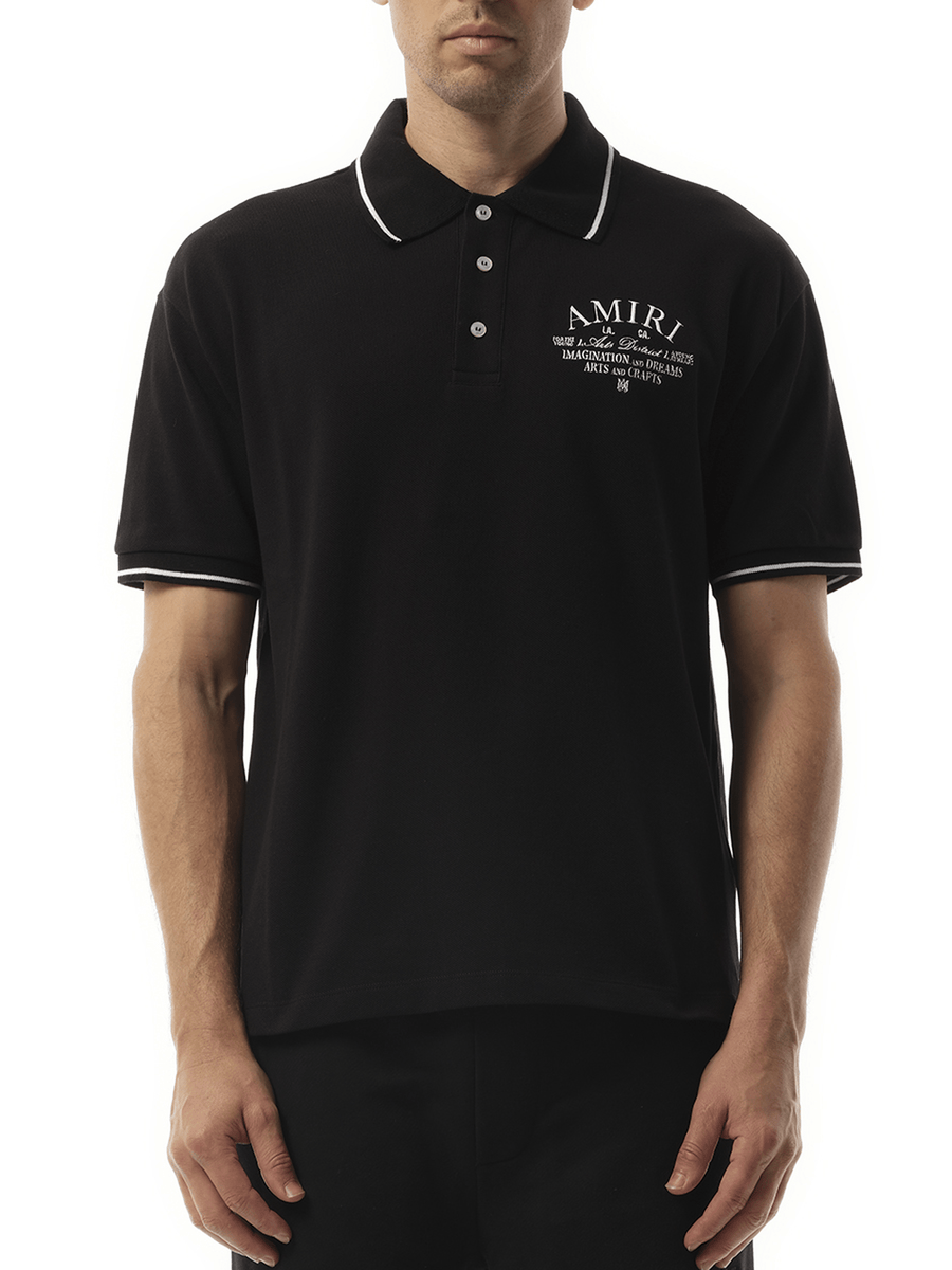 Amiri Amiri Arts District  Polo in Black