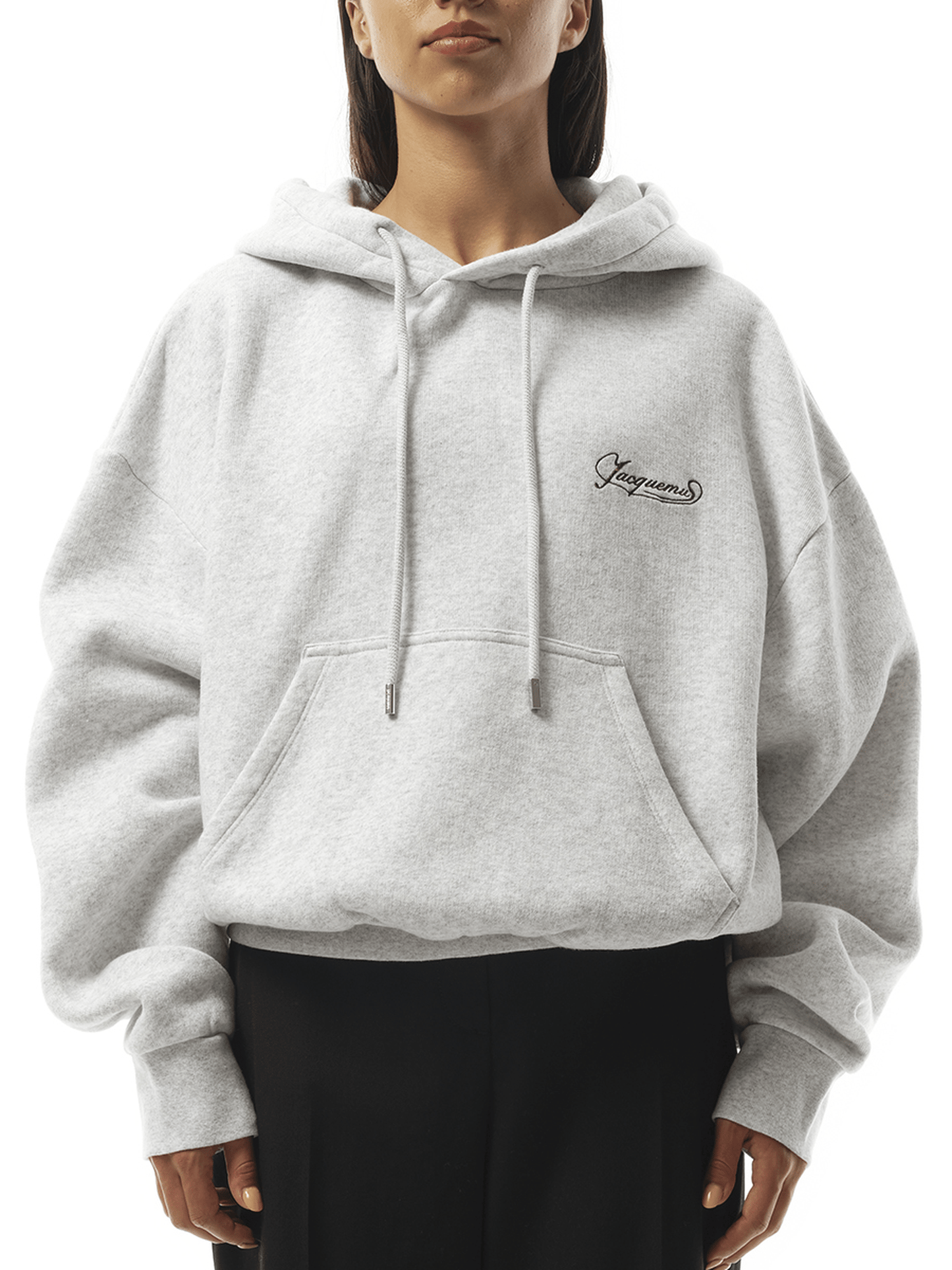 Jacquemus Le Hoodie Corto Uni Club in Grey