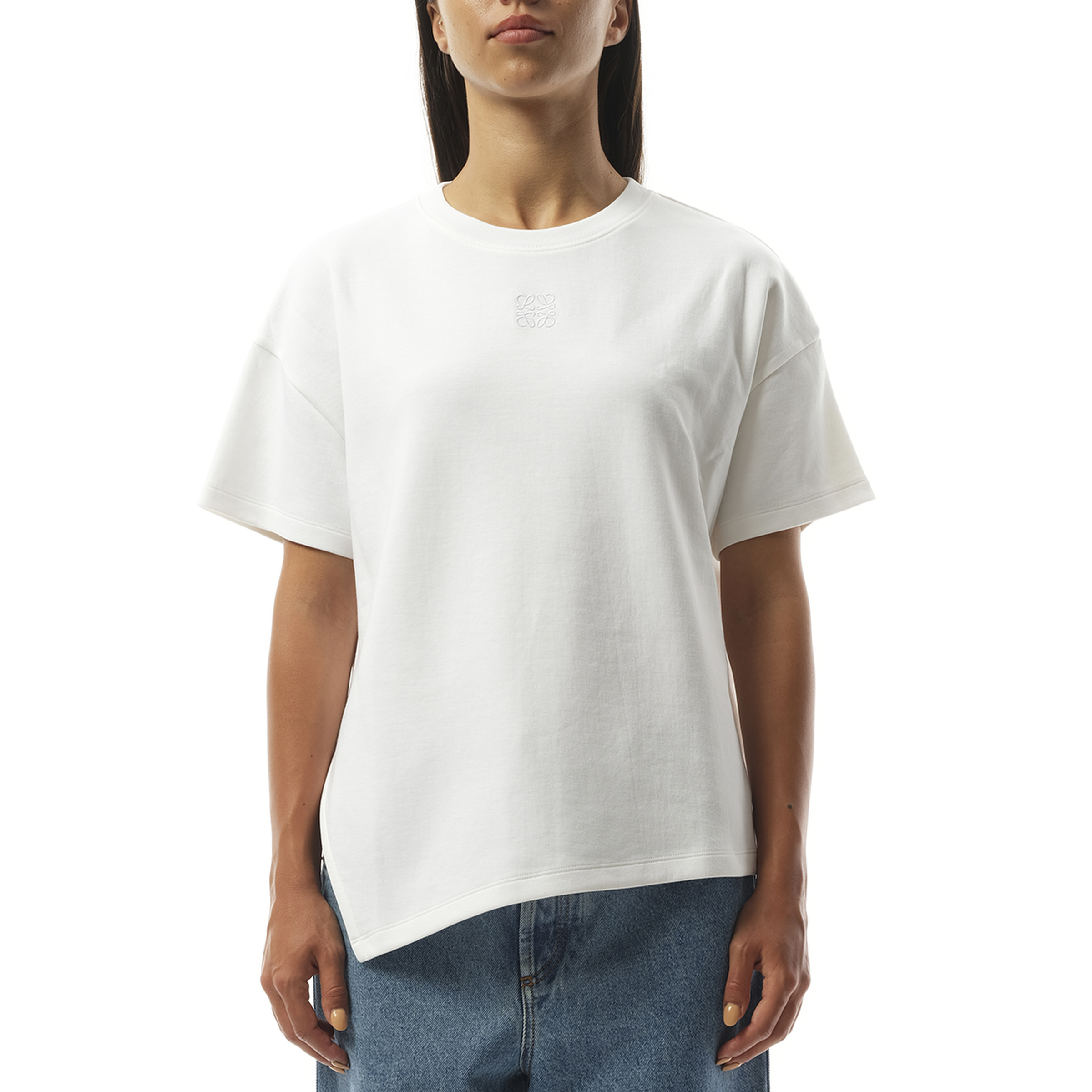 Asymmetric T-Shirt in White