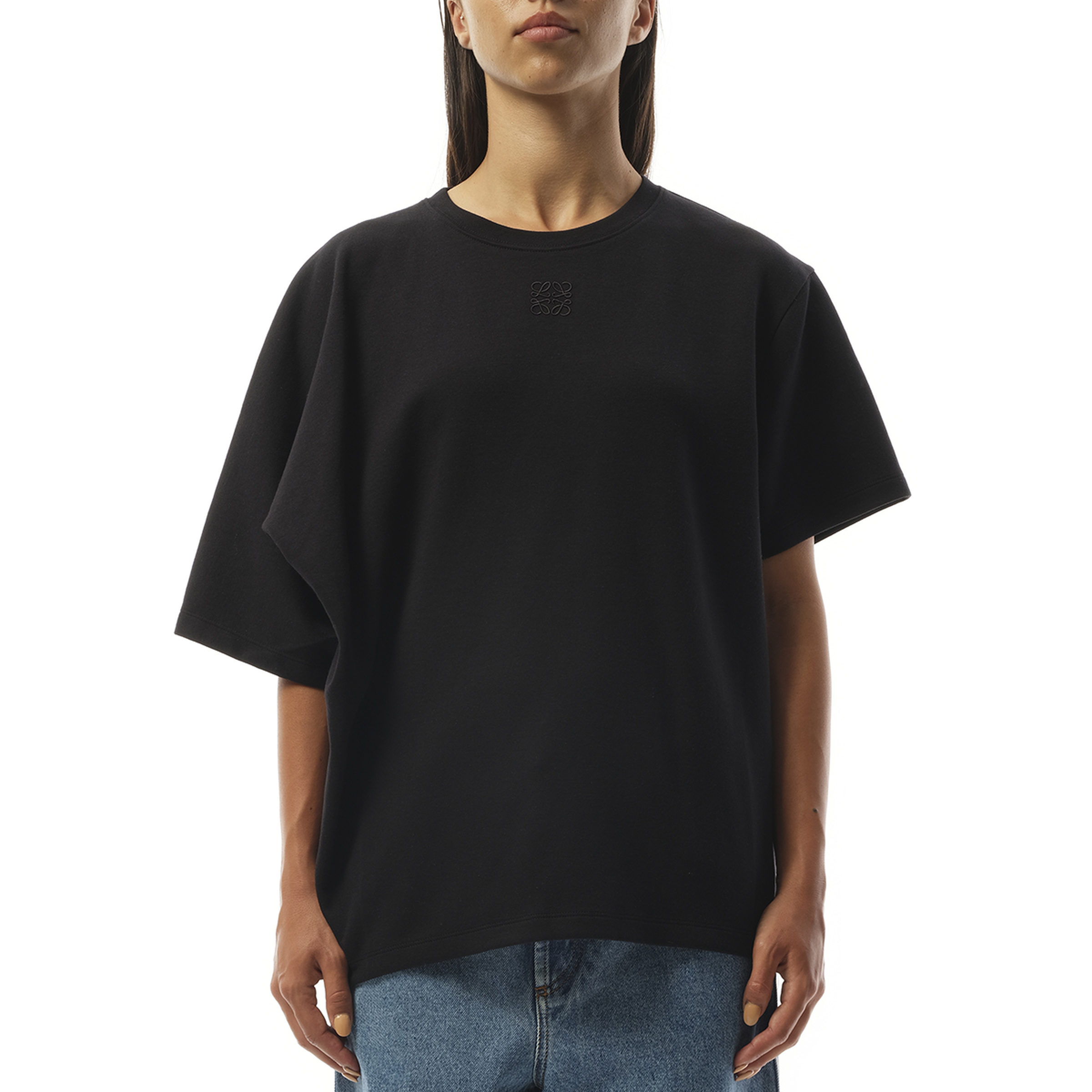 Draped T-Shirt in Black