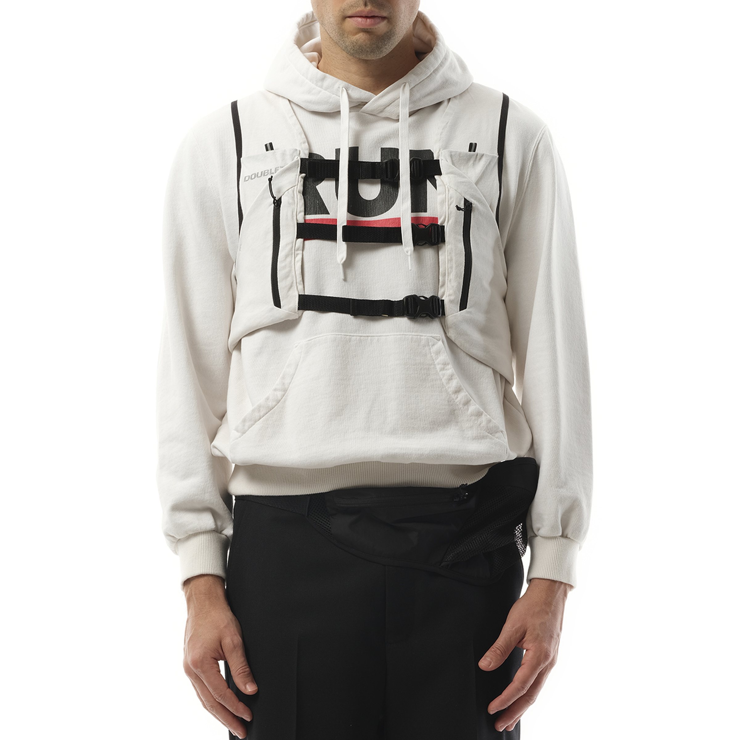 Trail Vest Hoodie in White