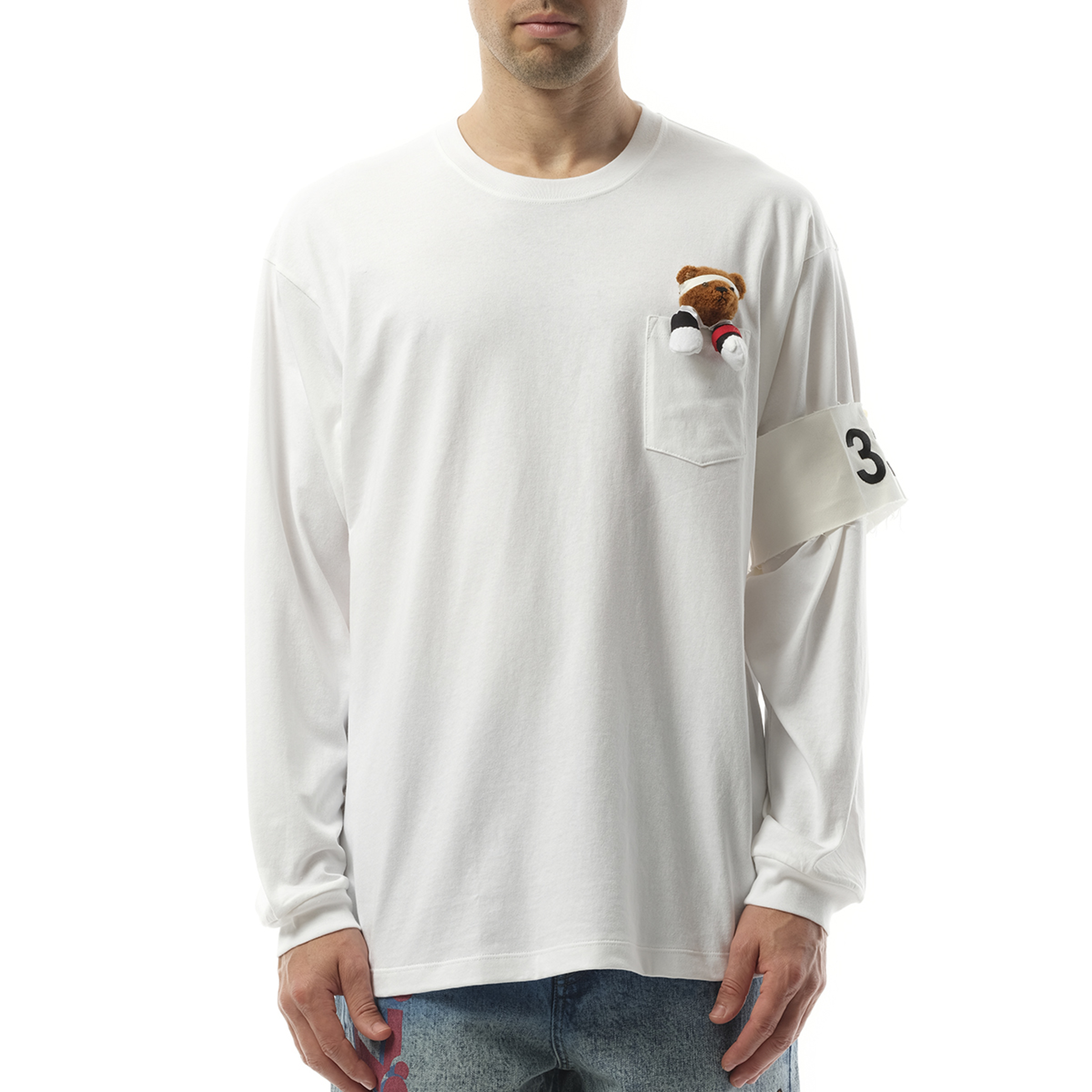 Support Group Long Sleeve T-Shirt in White