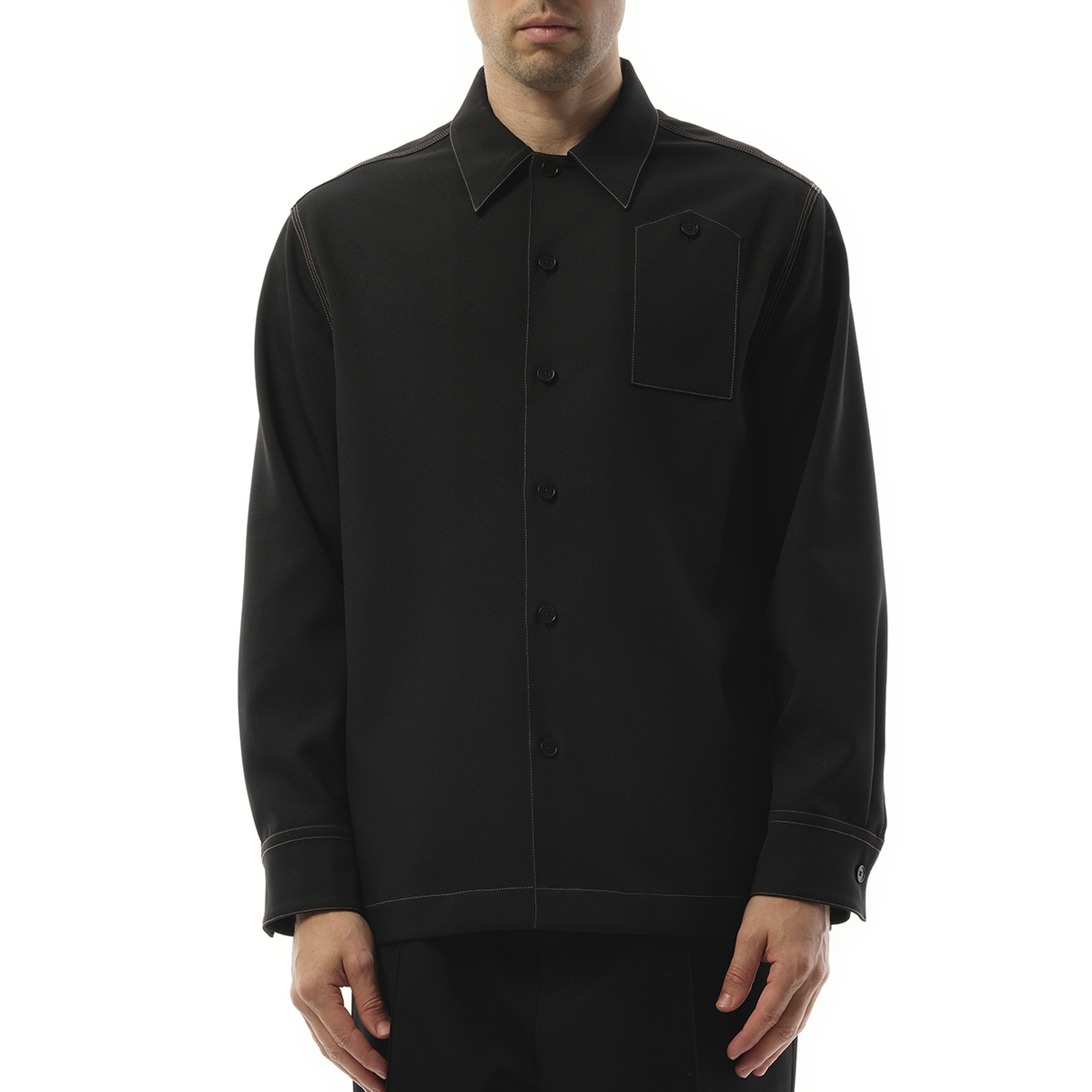 Boxy Shirt 135 in Black