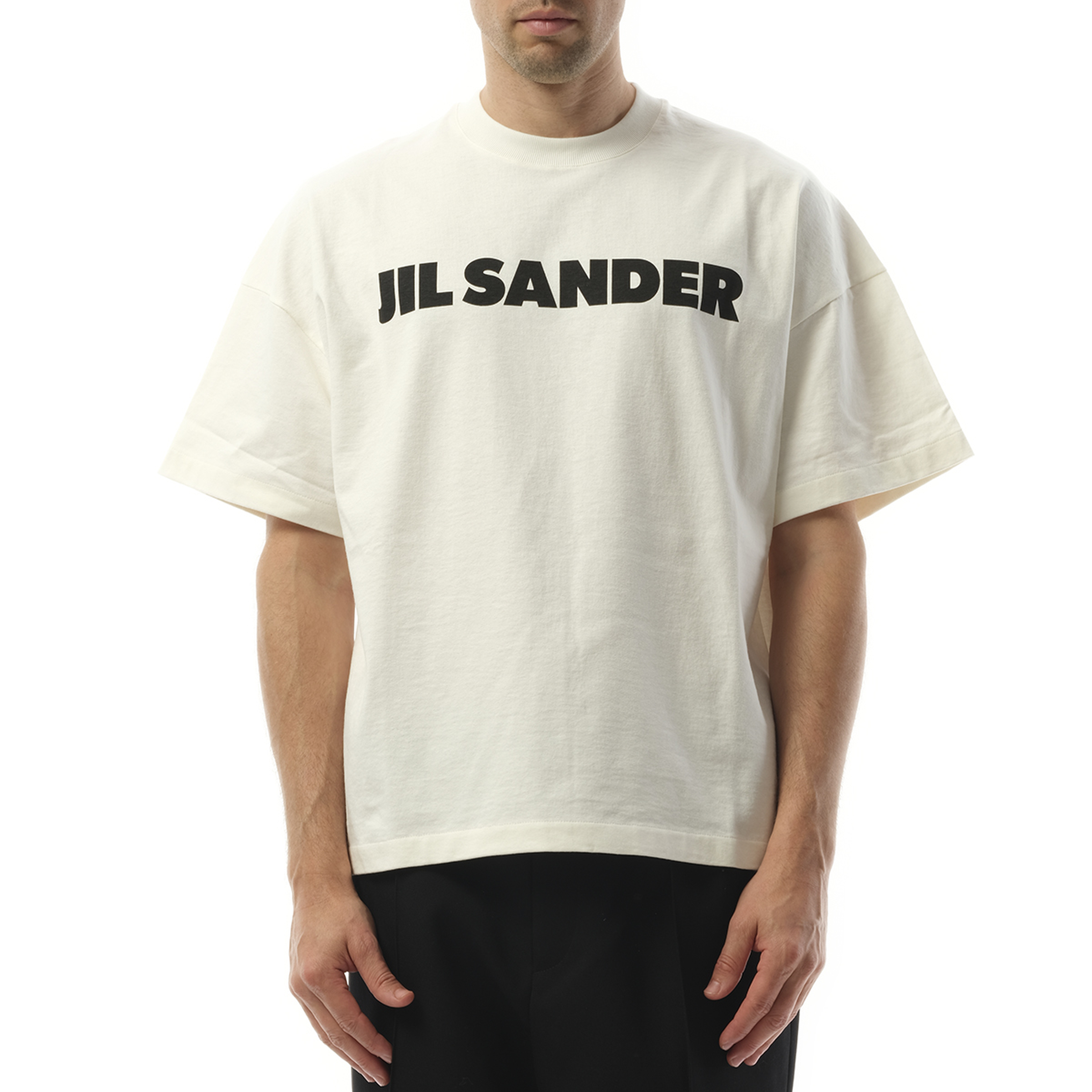 Jil Sander Logo T-Shirt in Porcelain