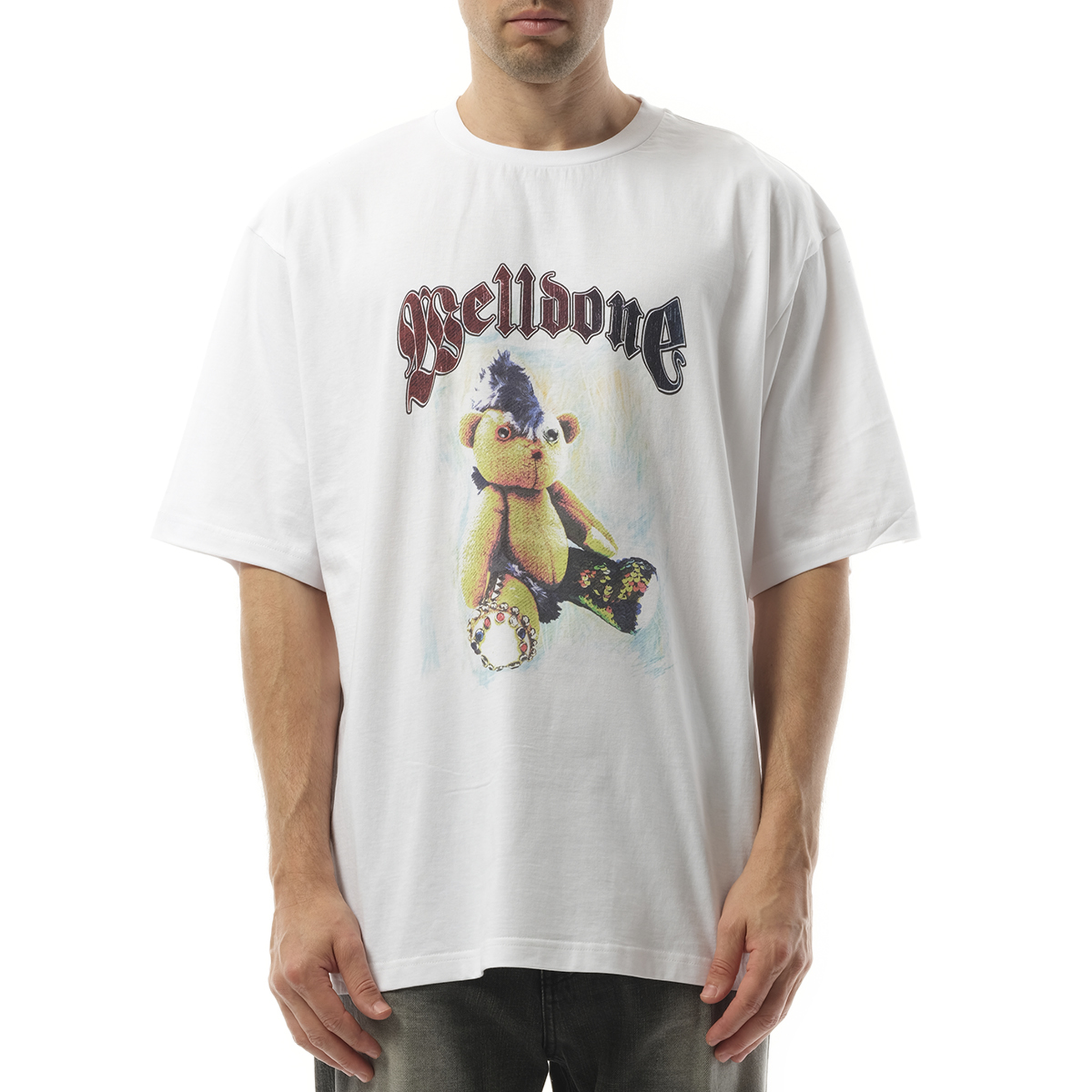 Punk Teddy T-Shirt in White