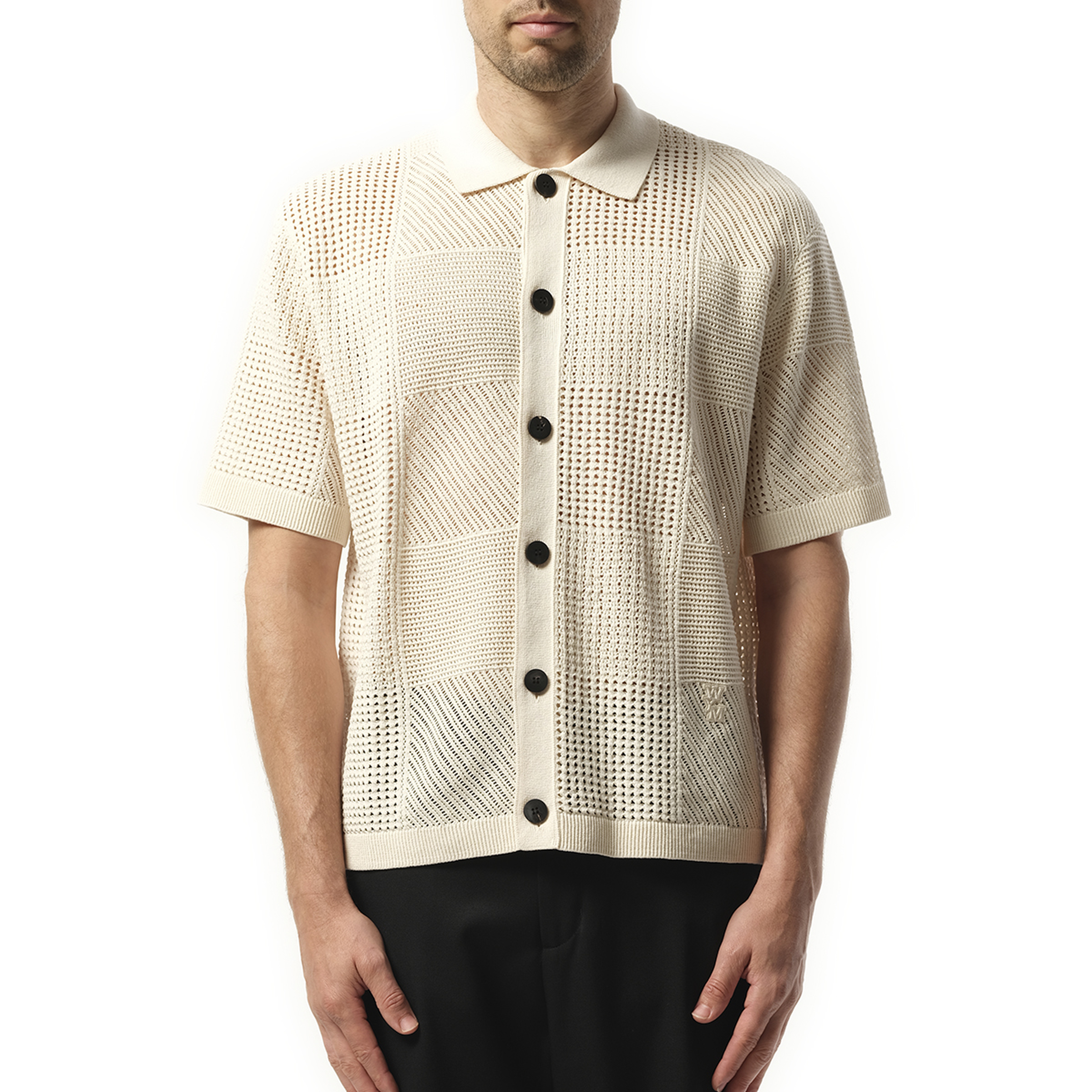 Crochet Shirt in Ivory