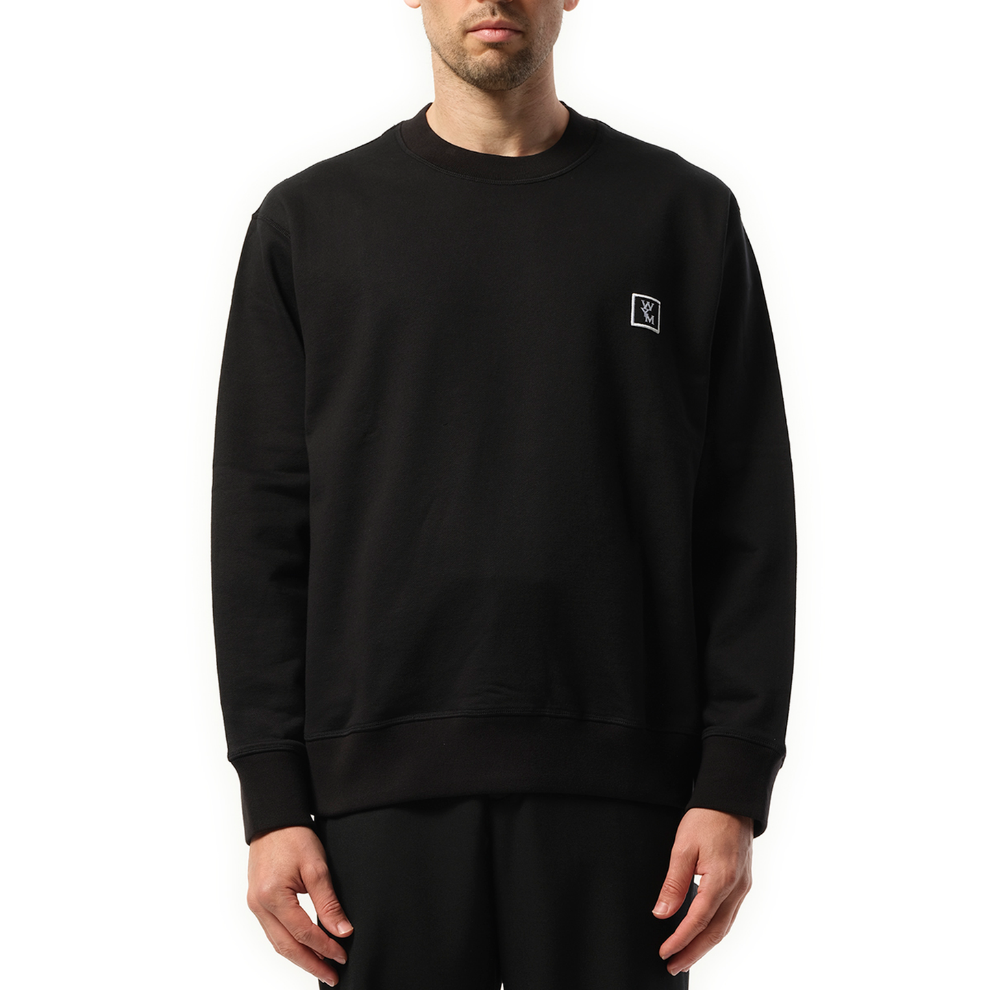 Logo Patch Sweatshirt in Black