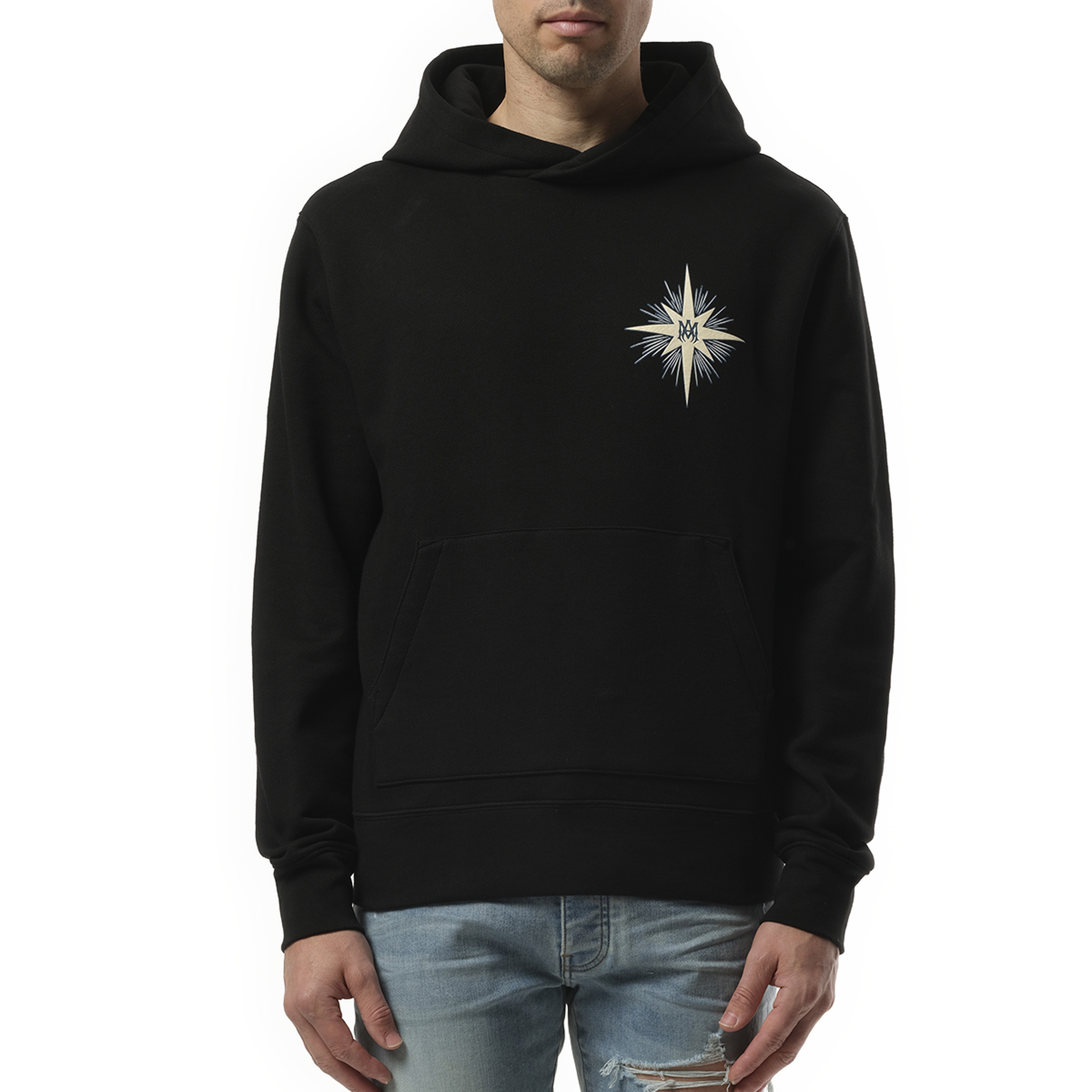 Amiri Starburst Hoodie in Black