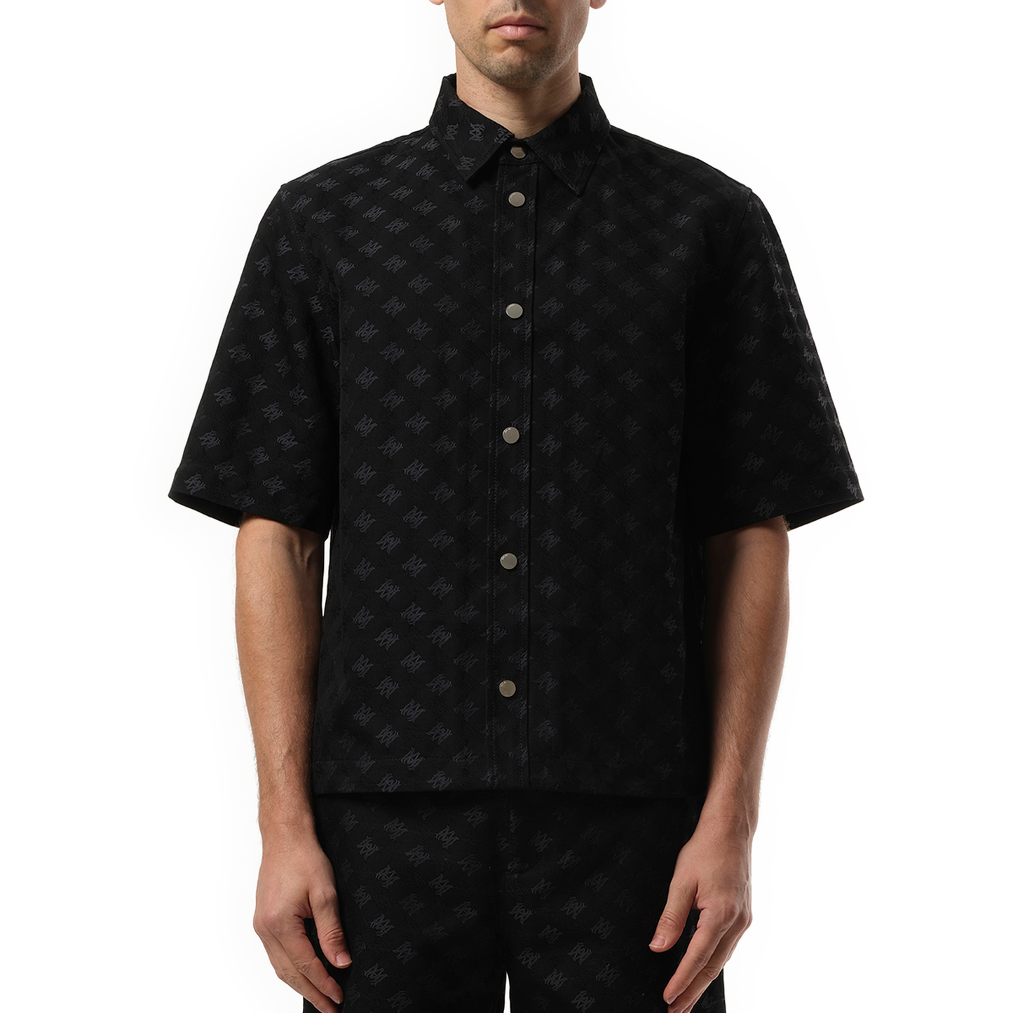 MA Quad Jacquard Shirt in Black