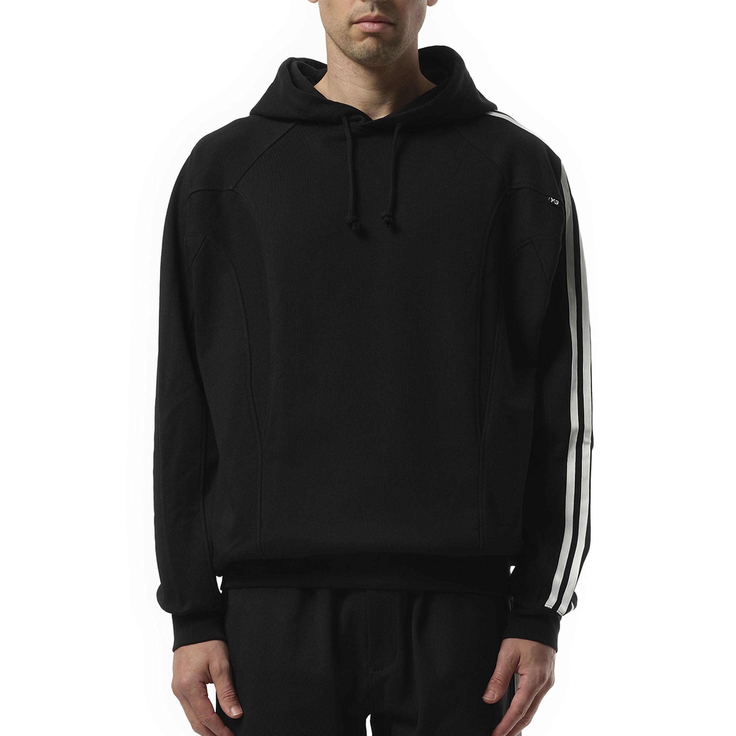 Cutline Hoodie in Black