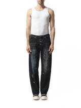 Thug Club Burn Down Denim Pants in Blue