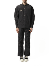 Thug Club Scarred Officer Shirt in Black