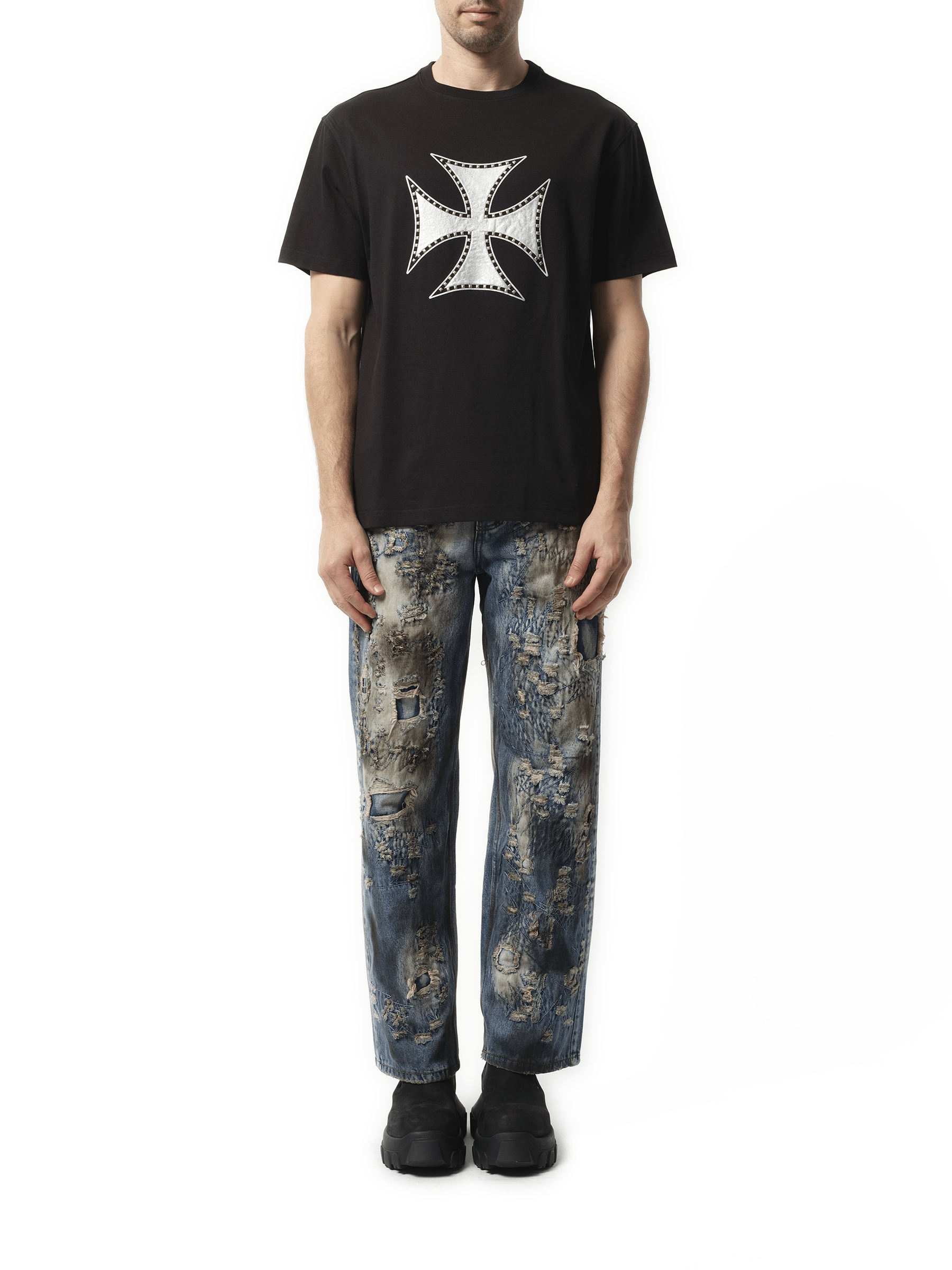 Thug Club Chopper Icon T-Shirt in Black