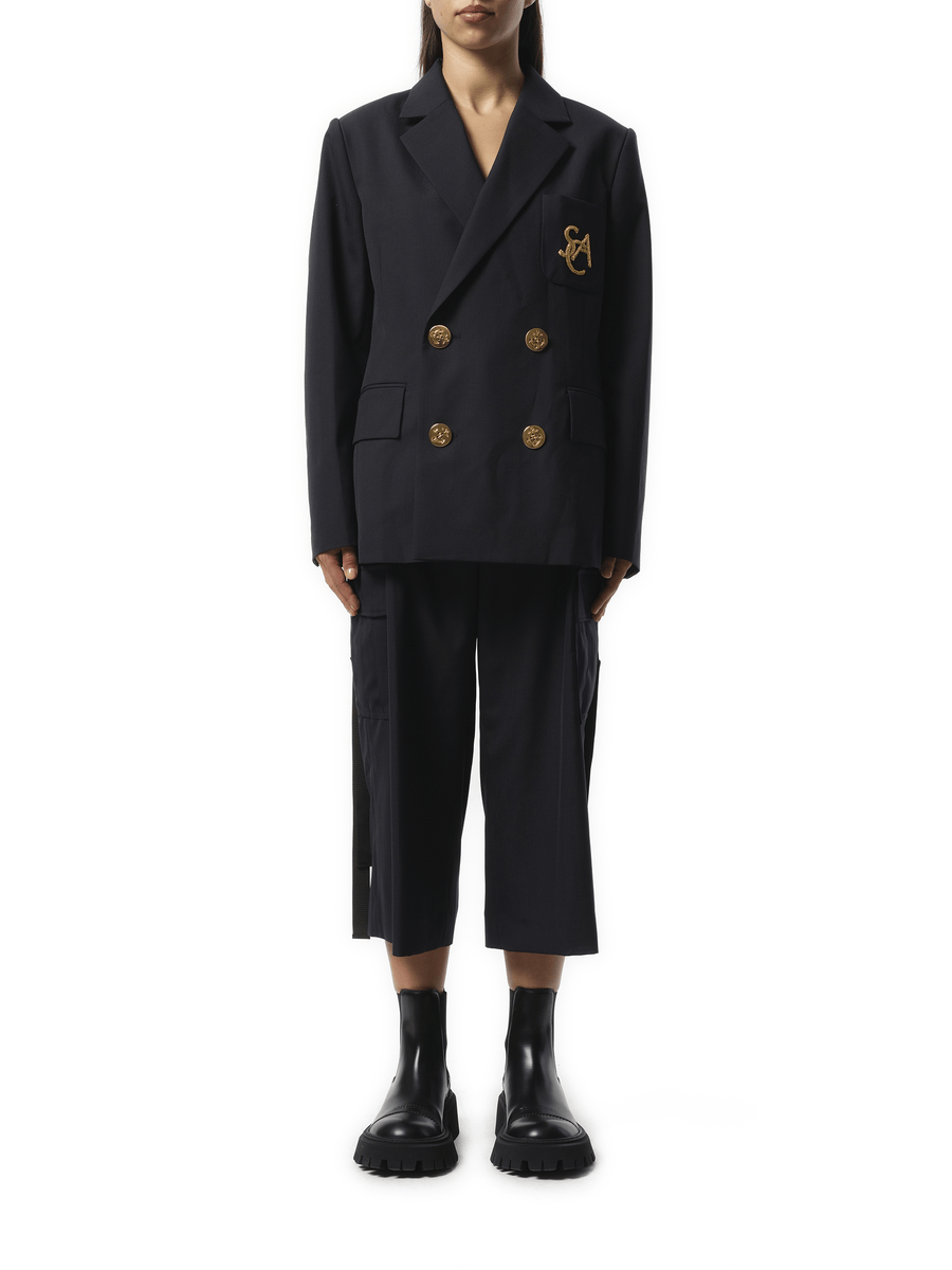 Sacai Emblem Suiting Jacket in Navy