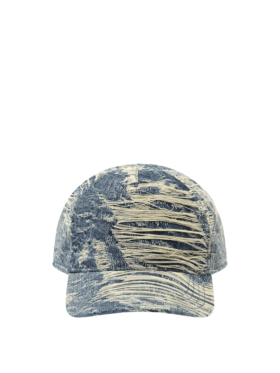 Diesel Distressed Cap in Blue