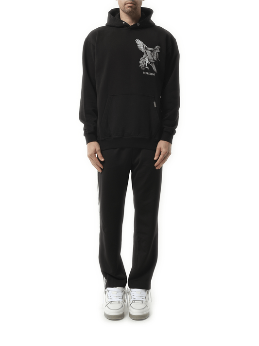 Represent Elegance In Motion Hoodie in Jet Black