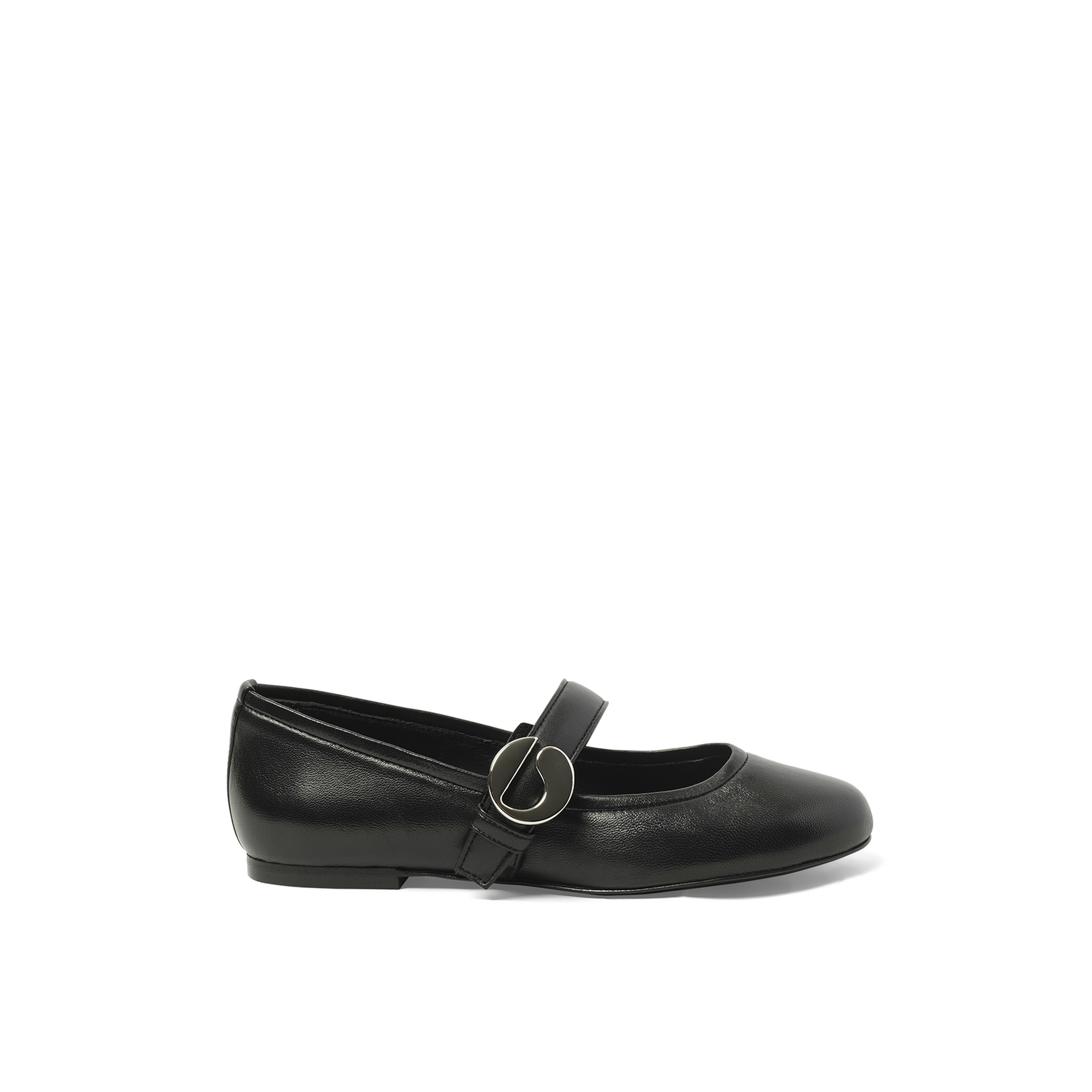 Ballerina Belt Flat in Black
