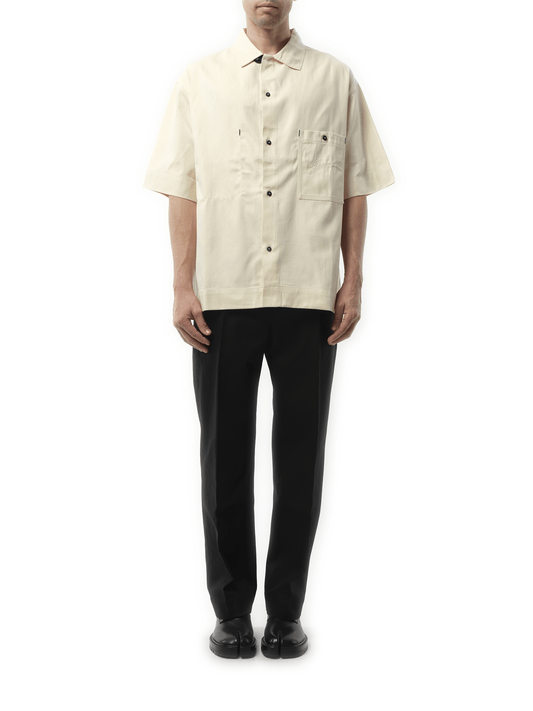 Jacquemus La Chemise Denim Aloe in Off White