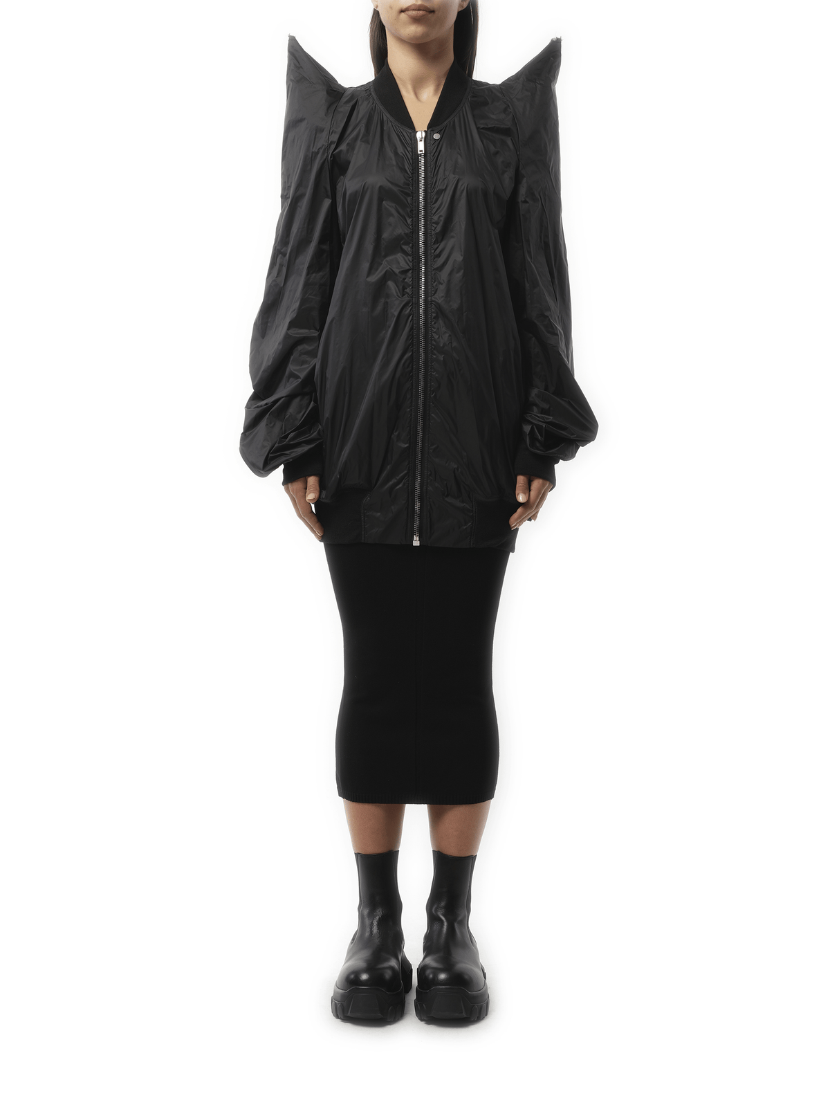 Rick Owens Tec Flight Jacket in Black