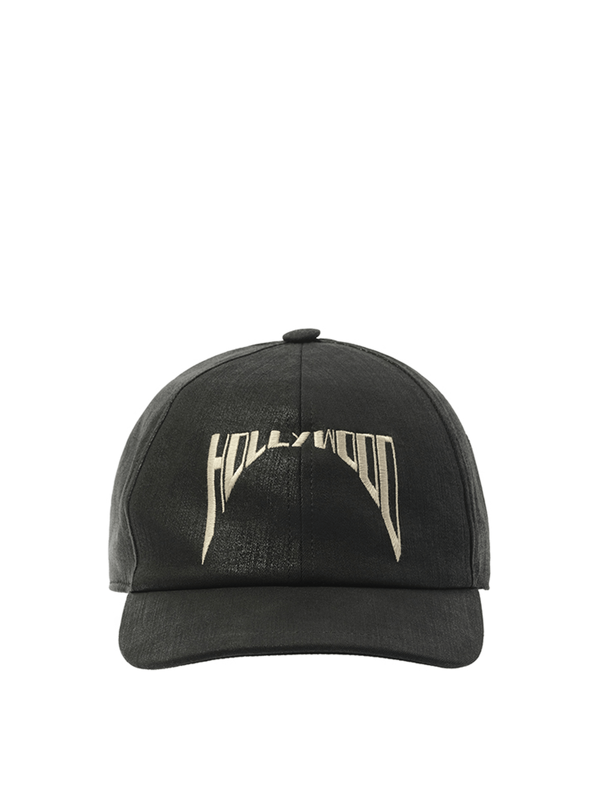 Rick Owens Drkshdw Embroidered Denim Cap in Black/Pearl