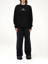 Balenciaga Crewneck Sweater in Black/White