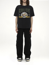 Rhude Monaco Regatta T-Shirt in Vintage Black