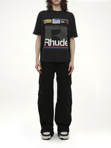 Rhude Petrol Patch T-Shirt in Vintage Black