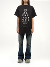 Balenciaga Eye-Test Oversized T-Shirt in Washed Black/White