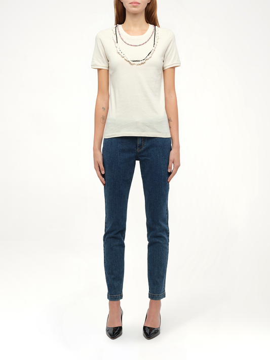 Loewe x Paula T-Shirt Necklaces in Calico