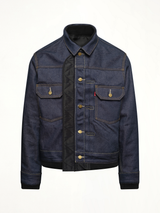 Levi's Denim x Nylon Twill Reversible Blouson in Indigo/Black