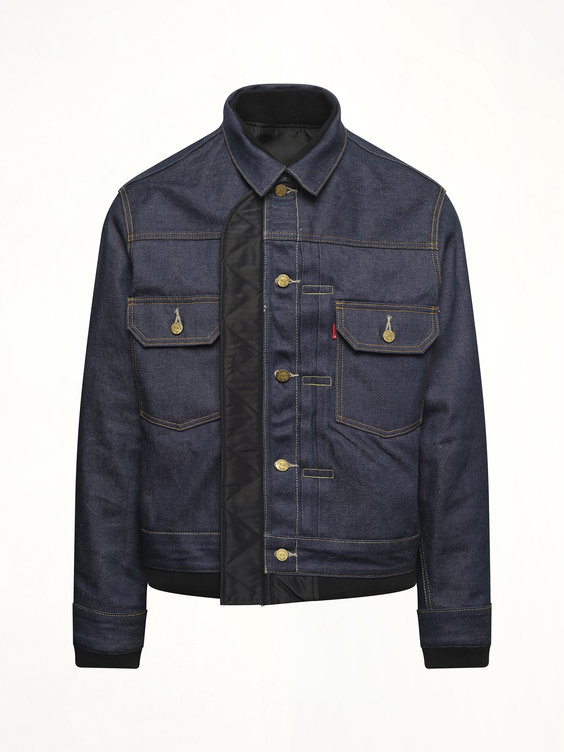 Levi's Denim x Nylon Twill Reversible Blouson in Indigo/Black
