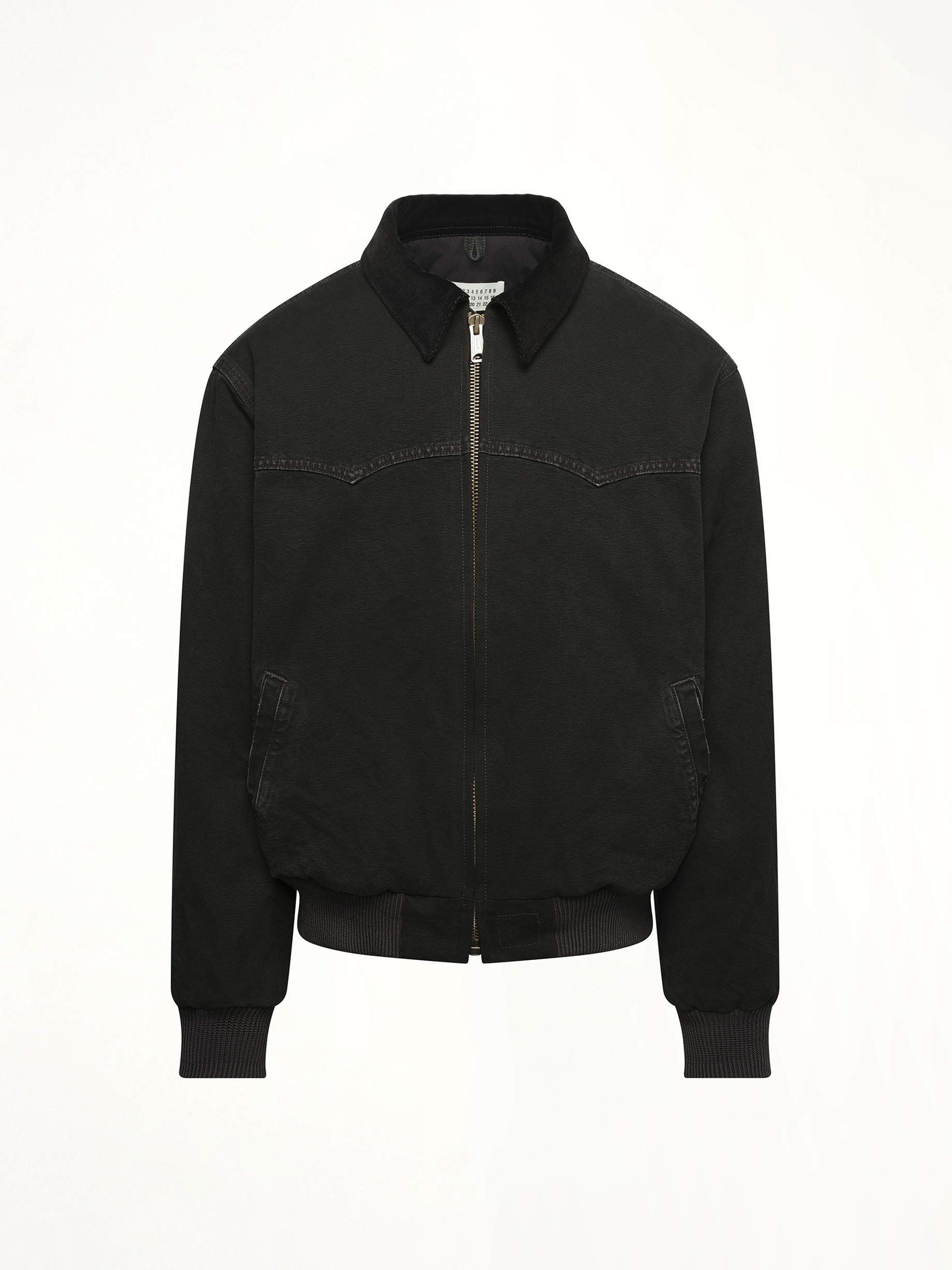 Workwear Jacket in Washed Black
