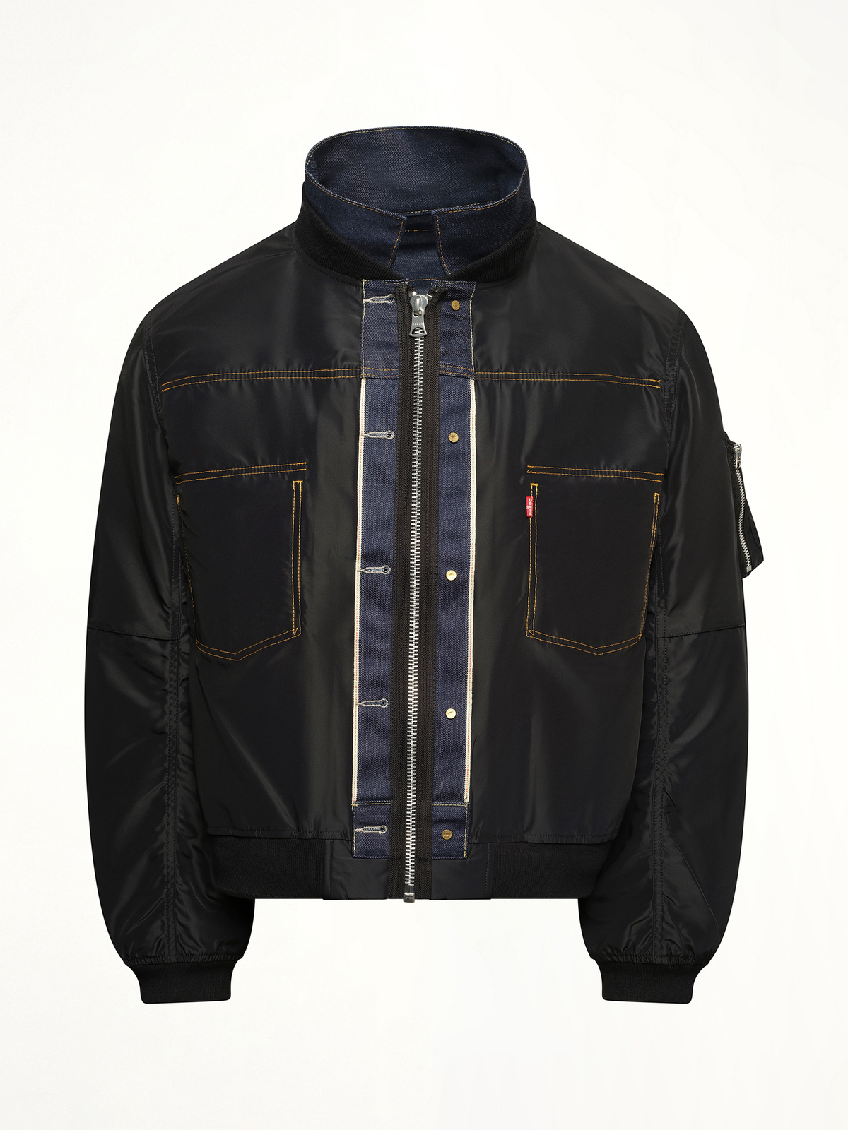 Levi's Denim x Nylon Twill Reversible Blouson in Indigo/Black