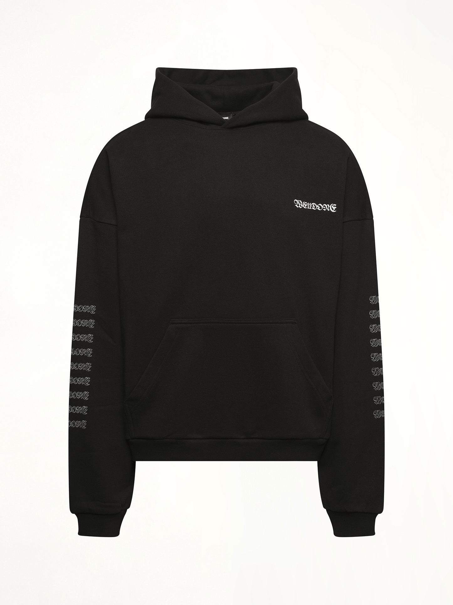 Punk Teddy Hoodie in Black