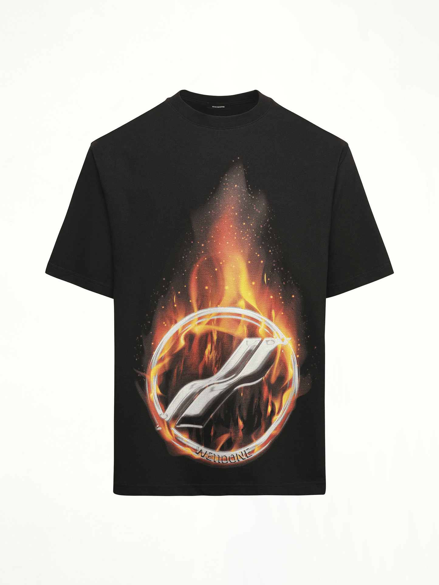 Meteor Print T-Shirt in Black