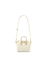 Givenchy Mini Antigona Bag in Monogram Canvas in Natural Beige