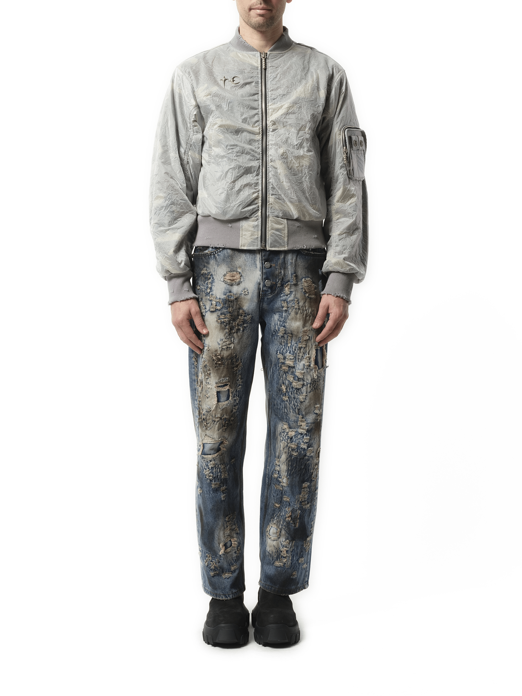 Thug Club Clouded Tango Charlie Bomber in Multicolour