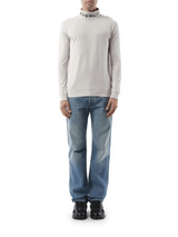 Givenchy Faded Logo Dyed Long Sleeve T-Shirt in Cloud Grey