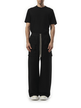 Rick Owens Drkshdw Cotton Canvas Creatch Wide Cargo Drawstring in Black