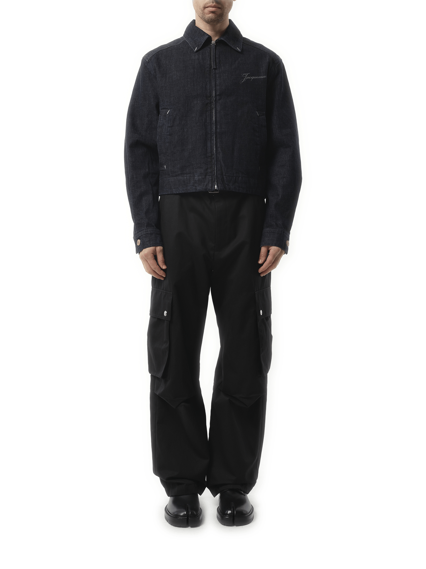 Jacquemus La Veste Denim Canevas in Dark Navy