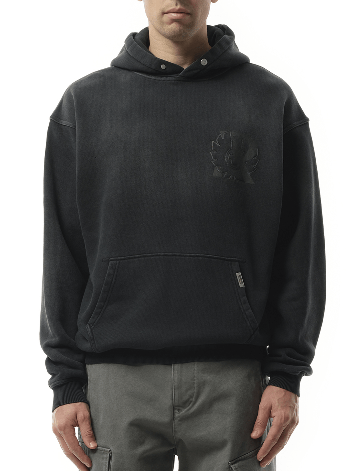 Represent Represent X Belstaff Outline Phoenix Hoodie in Shadow