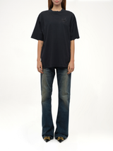 Balenciaga Nail Polish Medium Fit T-Shirt in Faded Washed Black