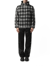 Thug Club Arab Sword Flannel Zip-up Jacket in Black