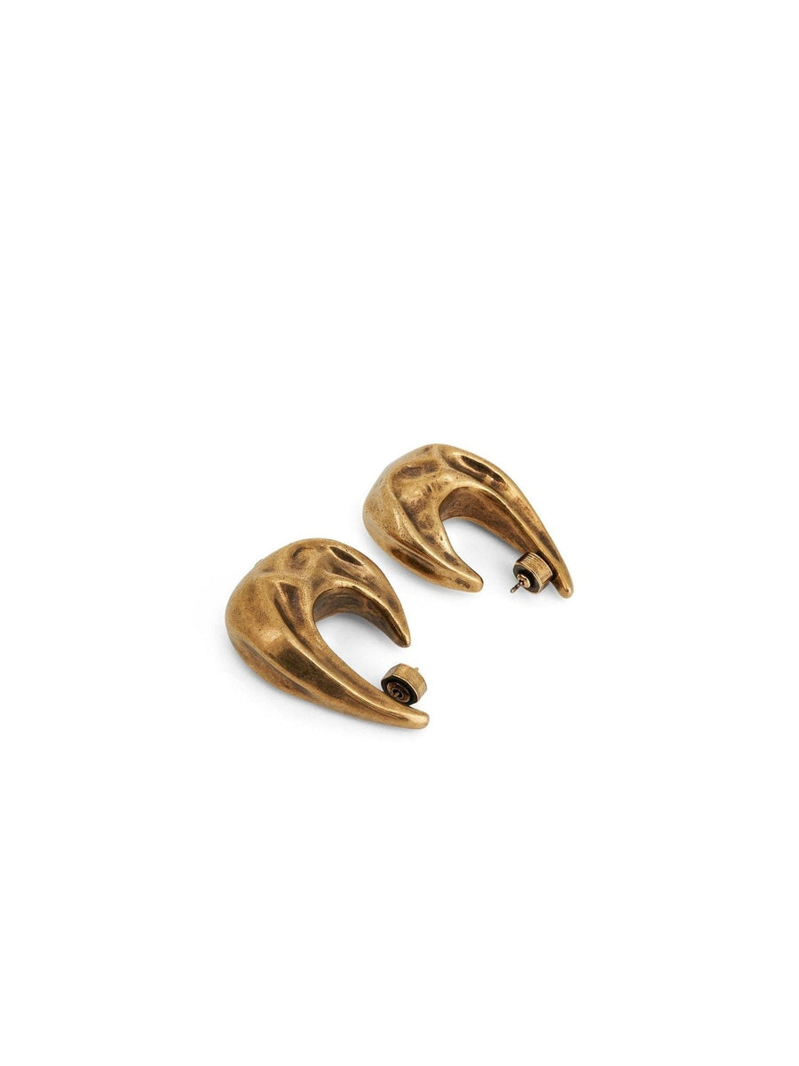 Olivia Medium Hoop Earrings in Antique Gold
