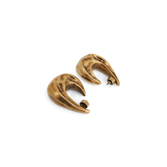 Olivia Medium Hoop Earrings in Antique Gold